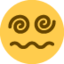Emoji Faccina con occhi a spirale su X / Twitter