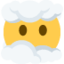 אימוג'י פרצוף בעננים ב-X / Twitter