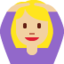 Woman Gesturing OK: Medium-Light Skin Tone emoji on X / Twitter