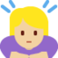 Woman Bowing: Medium-Light Skin Tone emoji on X / Twitter