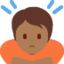 Person Bowing: Medium-Dark Skin Tone emoji on X / Twitter