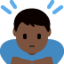 Man Bowing: Dark Skin Tone emoji on X / Twitter
