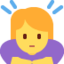 Emoji Mulher fazendo reverência no X / Twitter