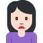 Woman Frowning: Light Skin Tone emoji on X / Twitter