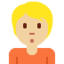 Person Pouting: Medium-Light Skin Tone emoji on X / Twitter