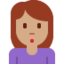 Woman Pouting: Medium Skin Tone emoji on X / Twitter