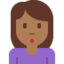 Woman Pouting: Medium-Dark Skin Tone emoji on X / Twitter