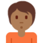 Person Pouting: Medium-Dark Skin Tone emoji on X / Twitter