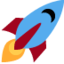 Emoji Foguete no X / Twitter