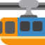 อีโมจิ รถไฟสะพานแขวน บน X / Twitter