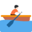 Person Rowing Boat: Light Skin Tone emoji on X / Twitter