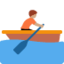Emoji Orang mendayung perahu: warna kulit sedang di X / Twitter