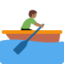 Man Rowing Boat: Medium-Dark Skin Tone emoji on X / Twitter