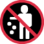 No Littering emoji on X / Twitter