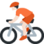Emoji Ciclista: carnagione chiara su X / Twitter
