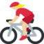 Woman Biking: Medium-Light Skin Tone emoji on X / Twitter