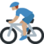 Radfahrer: mittlere Hautfarbe-Emoji auf X / Twitter