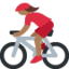 Woman Biking: Medium-Dark Skin Tone emoji on X / Twitter