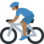Emoji Ciclista uomo: carnagione abbastanza scura su X / Twitter