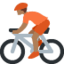 Radfahrer(in): mitteldunkle Hautfarbe-Emoji auf X / Twitter