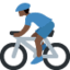 Man Biking: Dark Skin Tone emoji on X / Twitter