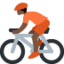 Emoji Ciclista: carnagione scura su X / Twitter