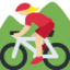 Woman Mountain Biking: Medium-Light Skin Tone emoji on X / Twitter