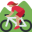 Woman Mountain Biking: Medium Skin Tone emoji on X / Twitter