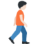 Person Walking Facing Right: Light Skin Tone emoji on X / Twitter