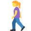 Woman Walking emoji on X / Twitter