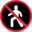 No Pedestrians emoji on X / Twitter