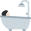 Emoji Persona che fa il bagno: carnagione chiara su X / Twitter