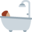 Person Taking Bath: Medium Skin Tone emoji on X / Twitter