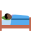Person in Bed: Dark Skin Tone emoji on X / Twitter