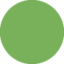 Groene cirkel-emoji op X / Twitter