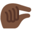 Emoji Tangan mencubit: ton kulit gelap pada X / Twitter