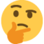 Thinking Face emoji on X / Twitter