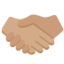 Emoji Stretta di mano: carnagione olivastra su X / Twitter