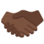 Handshake: Dark Skin Tone emoji on X / Twitter