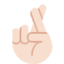 Crossed Fingers: Light Skin Tone emoji on X / Twitter