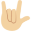 Love-You Gesture: Medium-Light Skin Tone emoji on X / Twitter