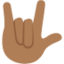 Love-You Gesture: Medium-Dark Skin Tone emoji on X / Twitter