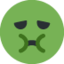 Emoji Faccina nauseata su X / Twitter