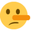 Emoji Mặt nói dối trên X / Twitter