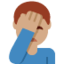 อีโมจิ ผู้ชายเอามือก่ายหน้าผาก: โทนผิวสีเหลือง บน X / Twitter
