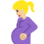 Emoji Wanita hamil: warna kulit cerah-sedang di X / Twitter