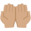 Palms Up Together: Medium Skin Tone emoji on X / Twitter