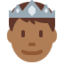Prinz: mitteldunkle Hautfarbe-Emoji auf X / Twitter