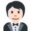 Person in Tuxedo: Light Skin Tone emoji on X / Twitter