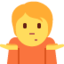 Emoji Angkat bahu pada X / Twitter